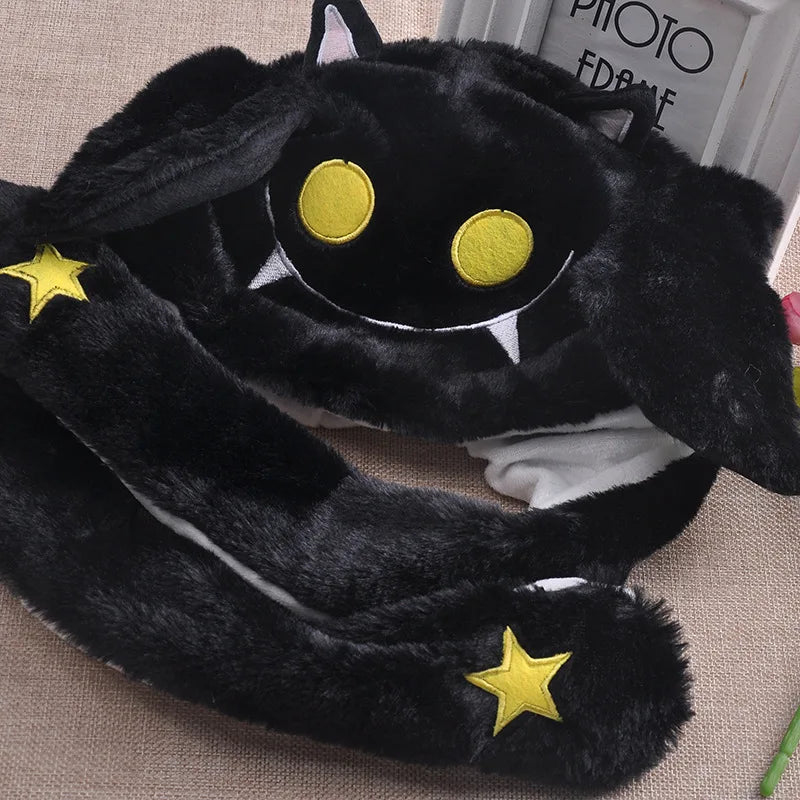 2023 New Halloween Men's and Women's Rabbit Hats Plush Ears Activity Hats Airbag Hats Halloween Christmas Ball Hats