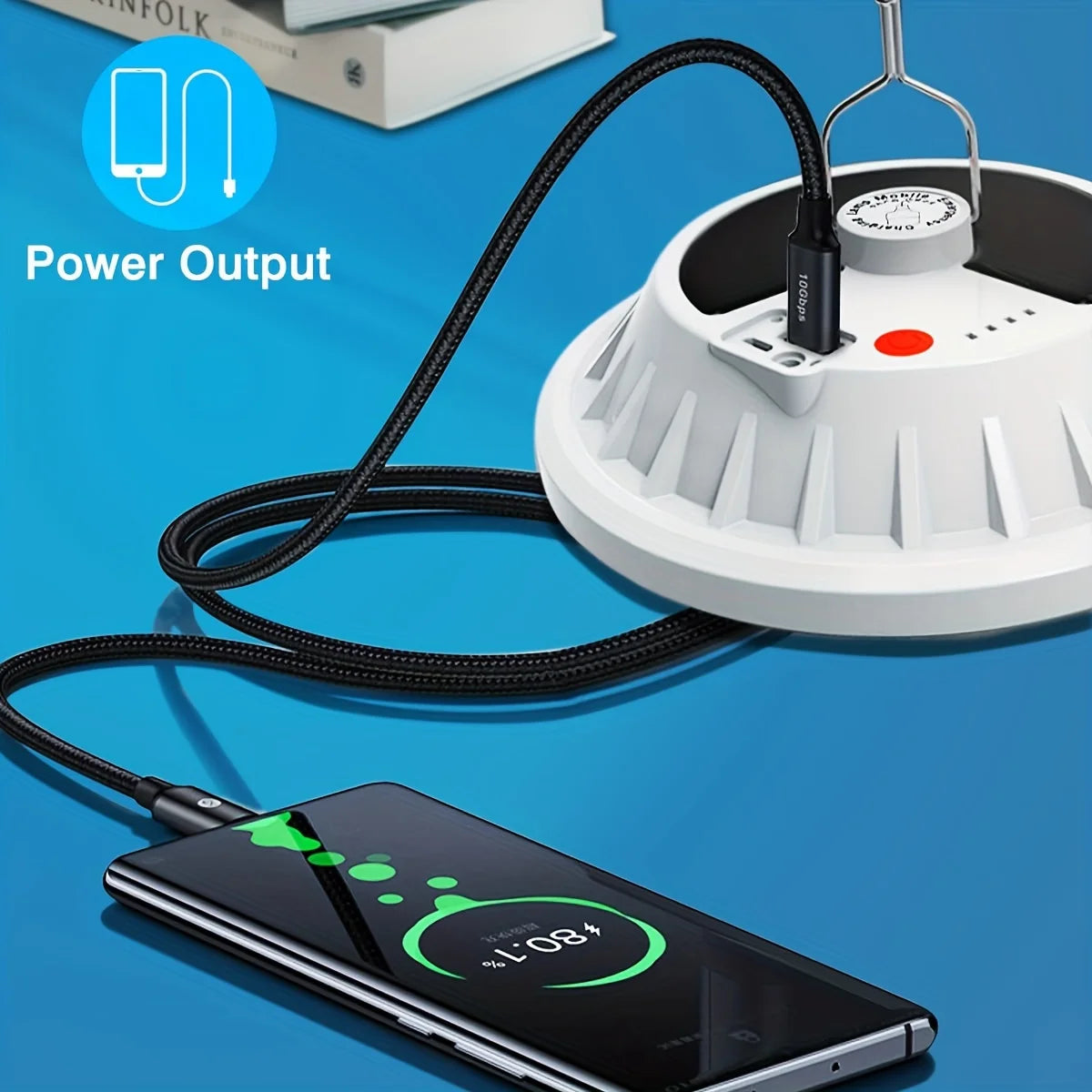 Portable Camping Light Power Bank LED Camping Lanterns Handheld Waterproof Outdoor Tent Light Rechargeable Floodlight Flashlight