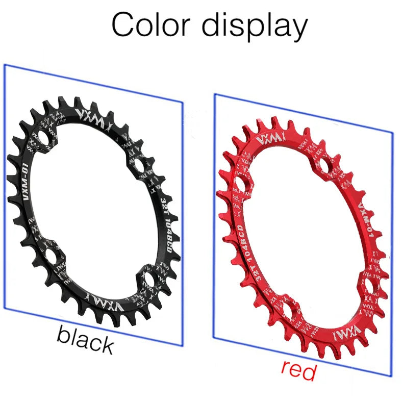 Bike 104BCD Elliptic mountain bike 32T 34T 36T 38T modified plus and minus teeth single tooth disc bycicle accesories Crank