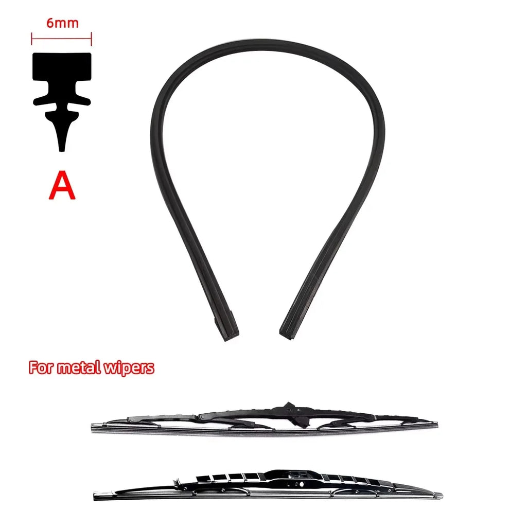 1PC Car Windshield Wiper Rubber Strips Car Accessorie Wiper Blade Replacement Parts All Seasons Windshield Wiper Blades Blade