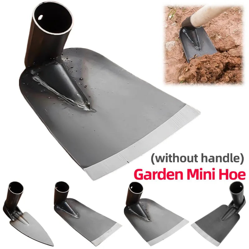Garden Hoe for Digging Soil Agricultural Hoe Forging Weeding Small Hoe for Planting Vegetables Flowers Outdoor Farming Tools