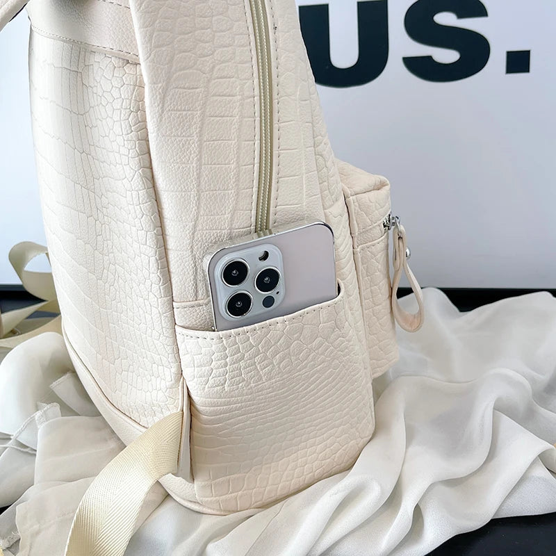 Women's Backpack Ladies Big Bagpack for Teenager Girl PU Leather Large Capacity Shoulder Bags for Women 2024 Mochilas Feminina