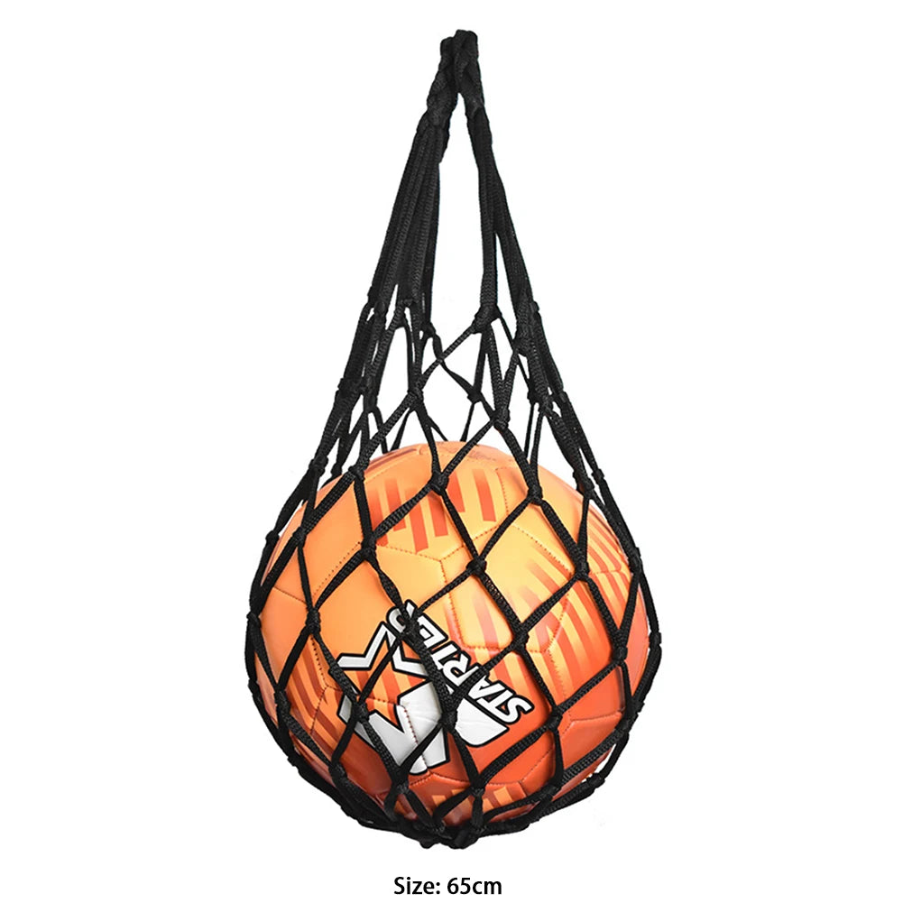 Sports Ball Holder Youth Football Self Trainer Football Net Bag Sports Mesh Equipment for Carrying Basketball Volleyball Soccer