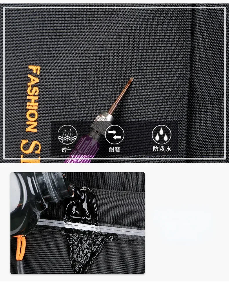 Men's Backpacks Oxford Waterproof Rucksack Business Computer Bag Casual Travel Backpack Senior High School Student Schoolbag sac