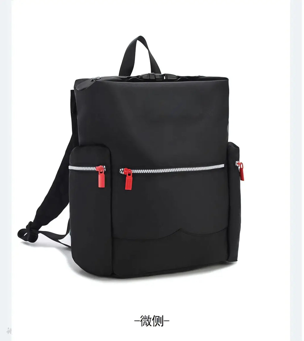 Backpack Computer Bag Student Schoolbag Simple Fashion Carry-on Bag Luggage Bag Lightweight Large