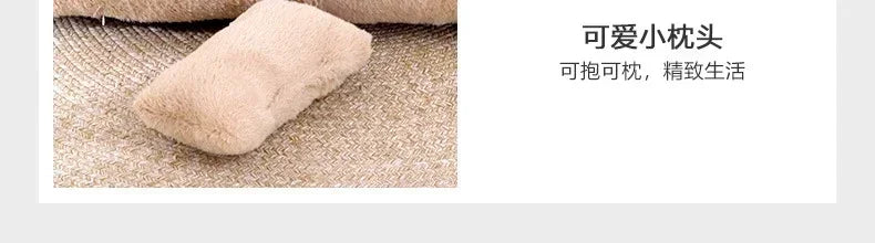 Cat Bed House Plush Dog Sofa Beds Washable Warm Pet Dog Nest Cat Beds Sofa Comfortable CatS Cushion Dog Sleep Winter Furniture