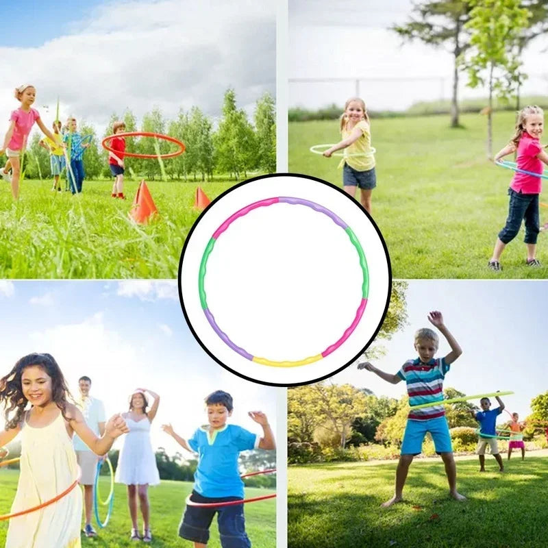 Sport Removable Color Hoop Equipment for Children Portable Exercise Plastic Fitness Training Circle Children's Best Gifts