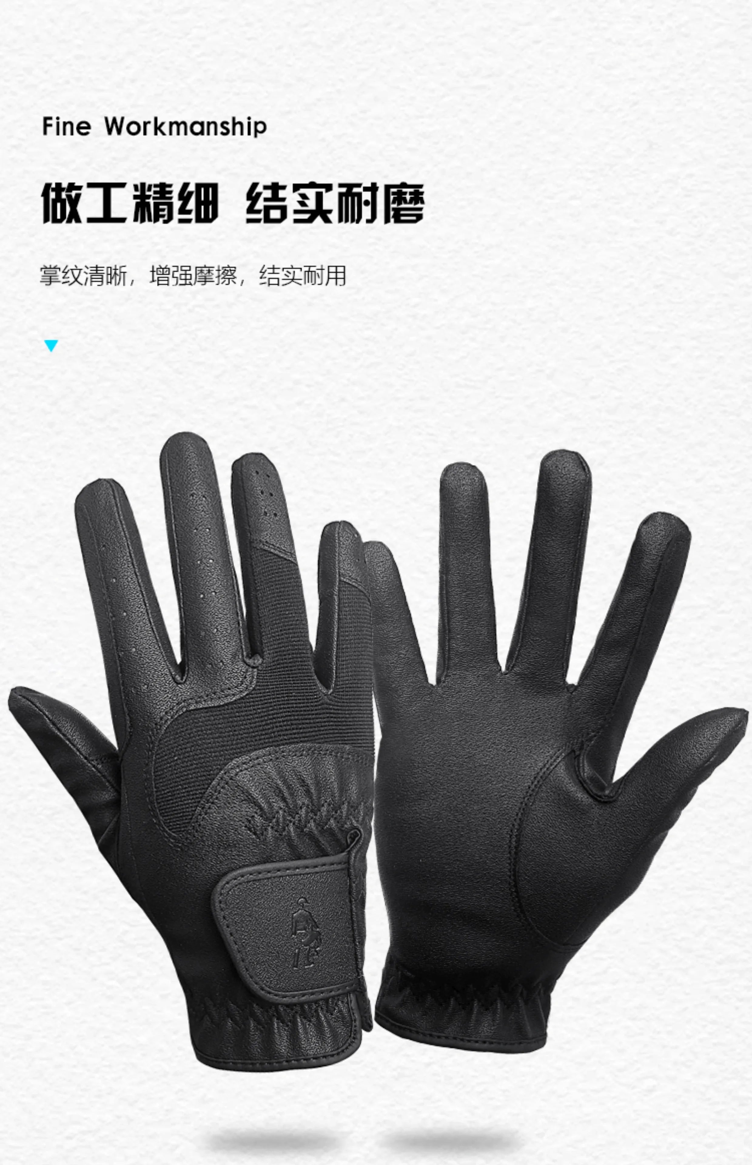 Equestrian Gloves Equestrian Sports Riding Gloves Knight Equipment Equestrian Equipment Knight Gloves Non-Slip Wear-Resistant Cycling Gloves