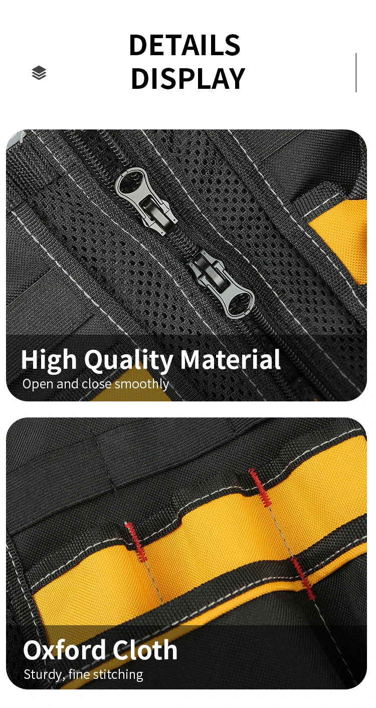 Electrician Tool Vest Storage Bag Holder Handyman Adjustable Strap Workshops Craftsmen Convenient Tool Gardening Multi Pocket