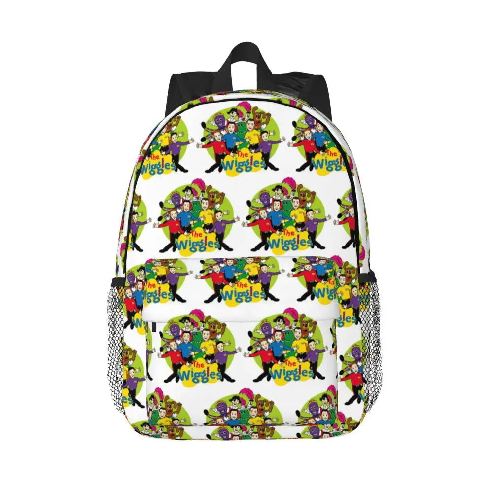 The Wiggles Tv Show Music Band Backpack Student Boys Girls BookBag Children School Bag Computer Shoulder Bags for Men Women