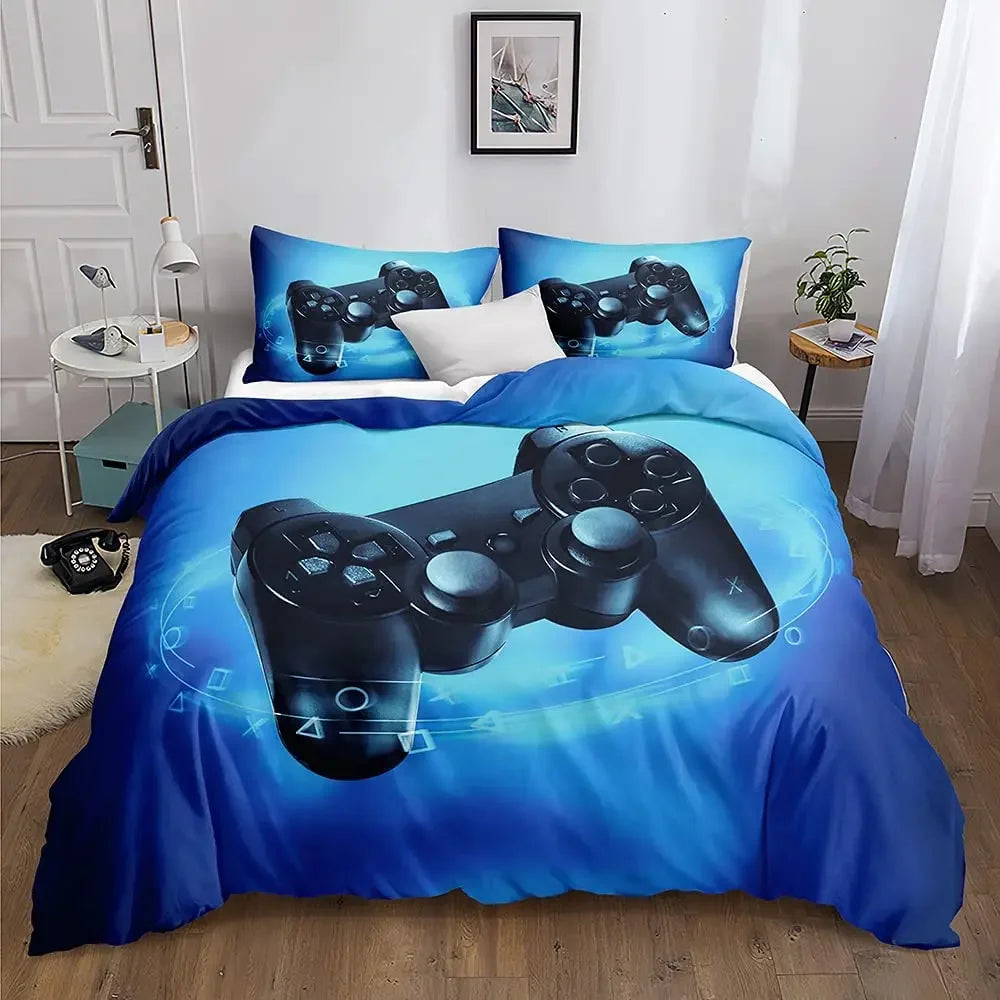 Gamer Bedding Sets for Boys Gaming Duvet Cover Set Video Games Comforter Cover custom Designs Bed Set with Pillowcase