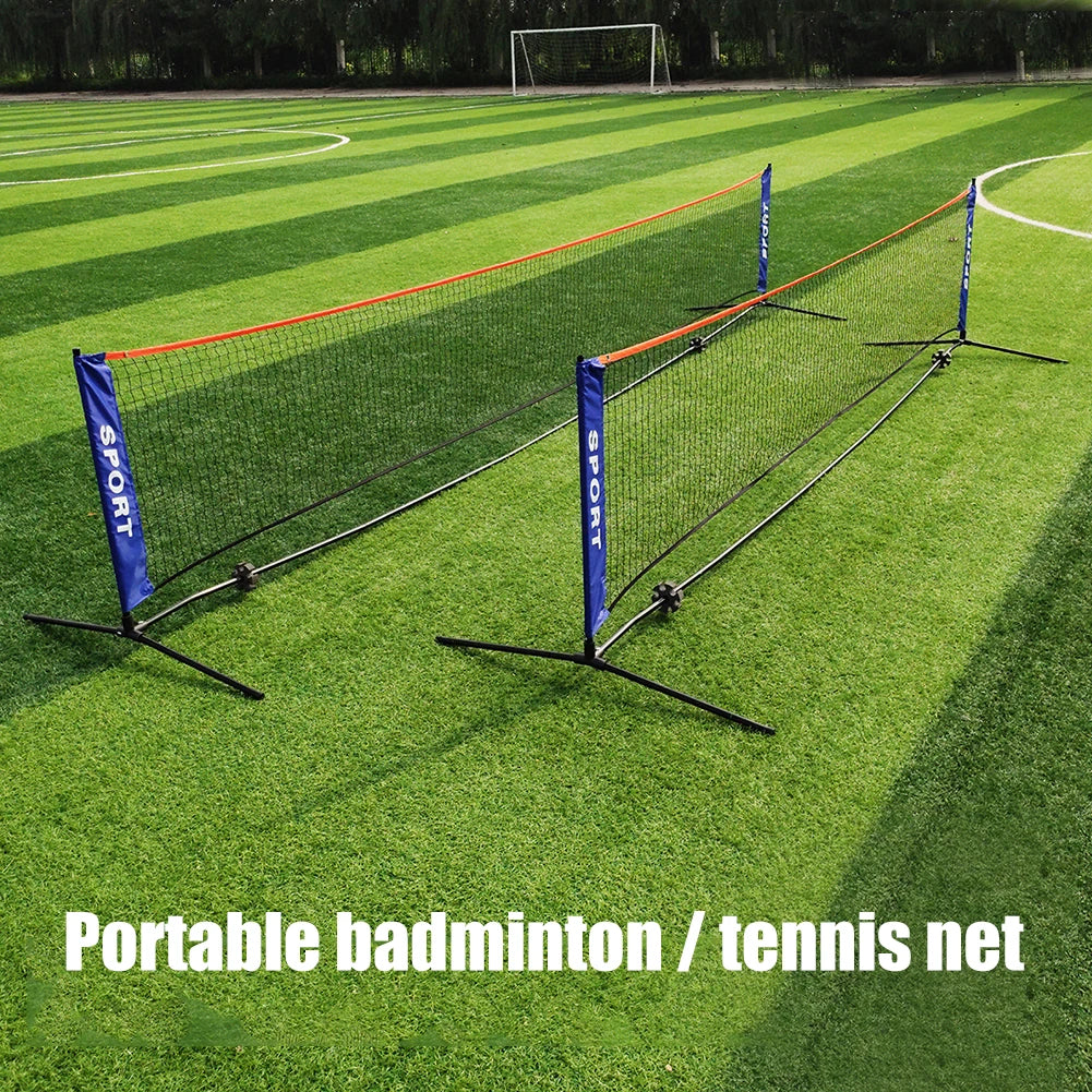 Standard Badminton Net Portable Volleyball Tennis Net Outdoor Sports Training Net Professional Sports Training Netting Pe Goods