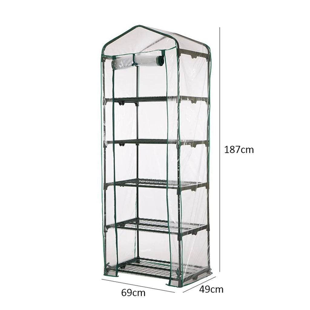 Garden Greenhouse Cover Durable Plant Cover 2/3/4/5 Tier PVC Warm Plant Grow Protect Green House PVC Cover Without Iron Rack