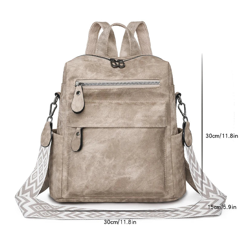 Fashion Backpacks Women Shoulder Bag Big Travel Bagpack Ladies Daypacks Large School Bags High Quality Leather Rucksacks Female