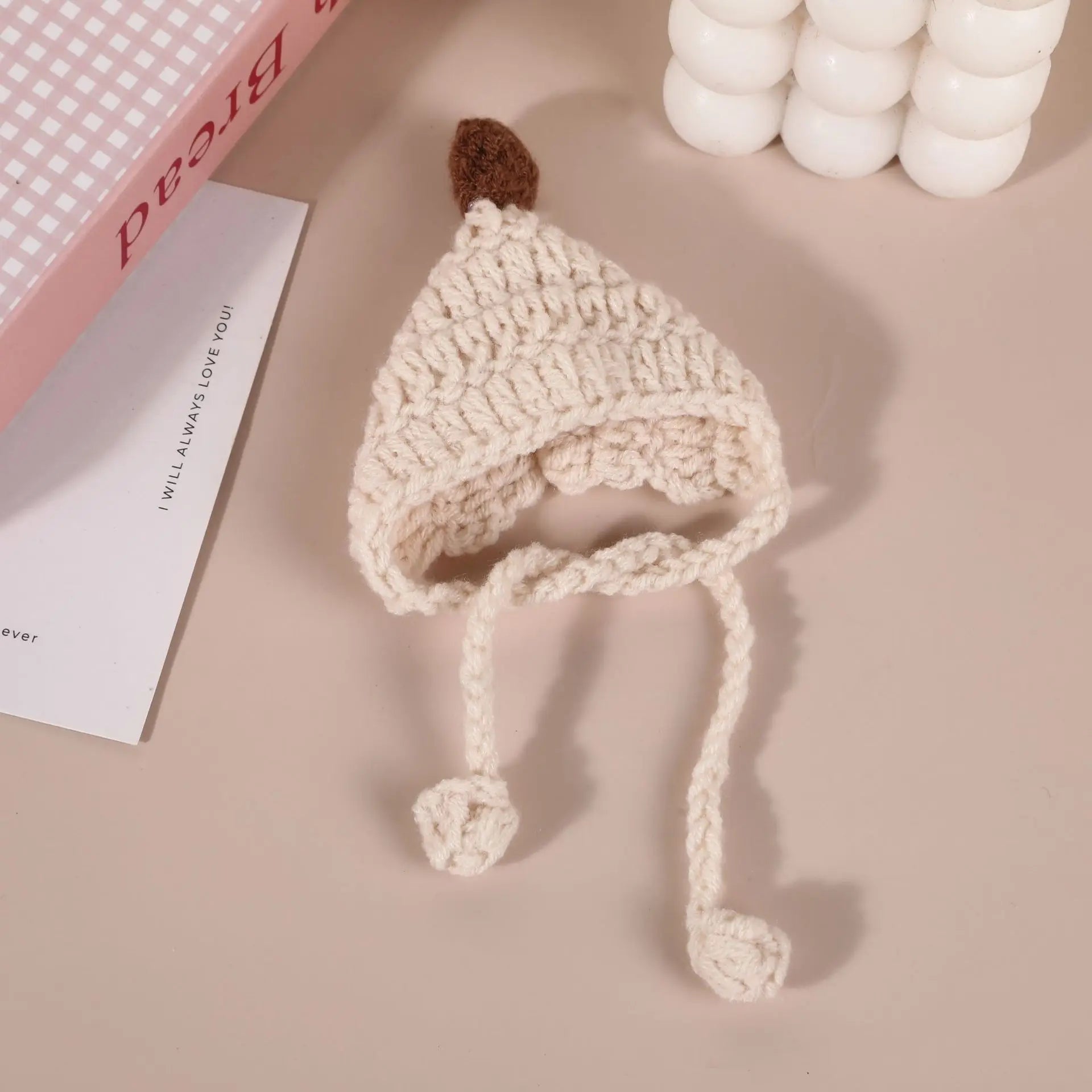 Knitted Hat Is Practical and Versatile Suitable for Labubu Pulling Cloth Doll Headset Creative Doll Doll Wearing Rope Hat