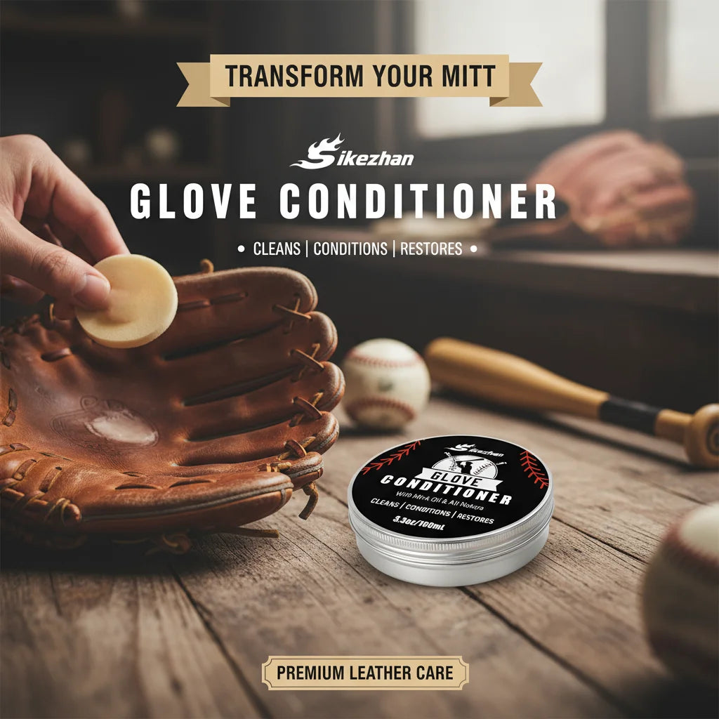 Portable Leather Conditioner for Baseball Softball Gloves and All Leather Sports Equipment Care and Protection Matériel De Sport
