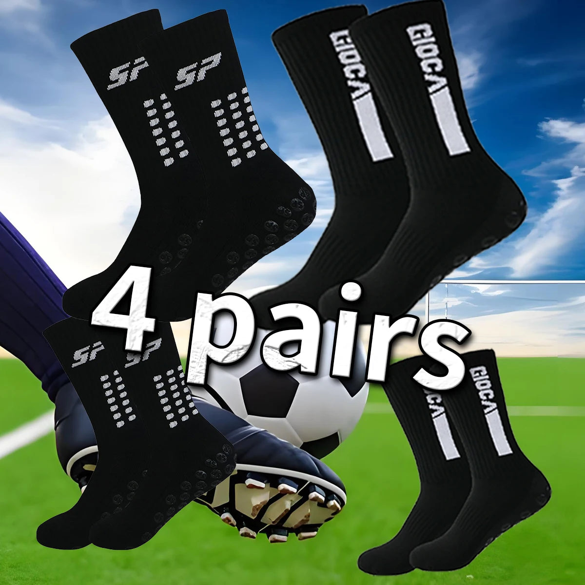 4 pairs of new 65 and SP professional sports socks combination outfit