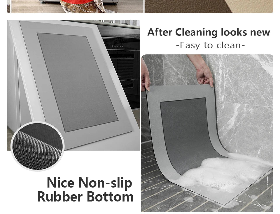 Bathroom Carpet Water-absorbing Quick-drying Floor Mat Non-slip Wash-free Rug Home Decoration Bath Diatom Mud Rugs  Alfombra