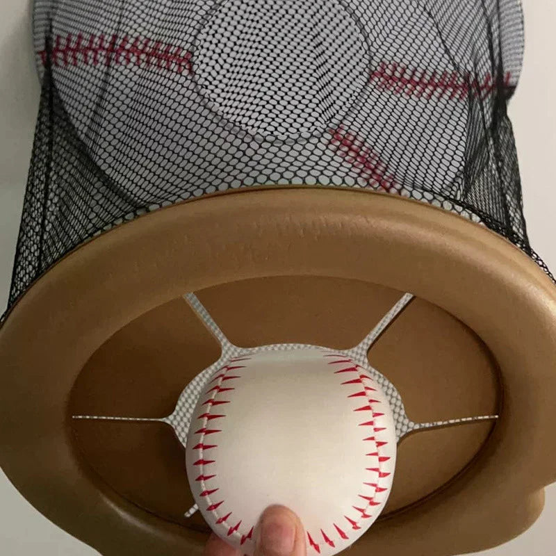 Ceiling Baseball Toy Training Equipment Mini Overhead Sports Goal Portable Indoor Mini Baseball Hoops Game Toys For Kids Adults