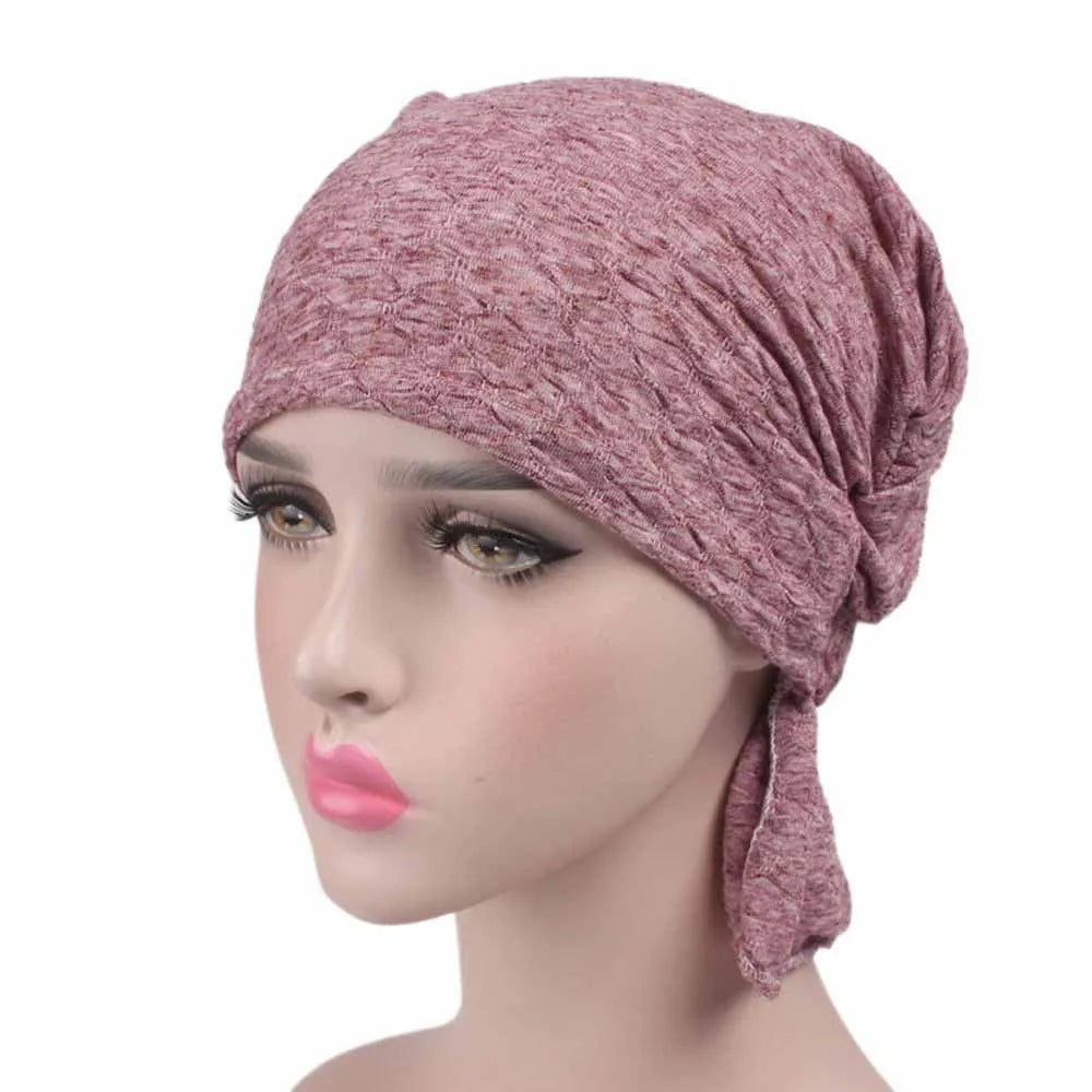 Women Hats Spring Summer Thin Bonnets For Women Lace Flower Breathable Skullies Headscarf Hat Summer Latest Turban Beanies