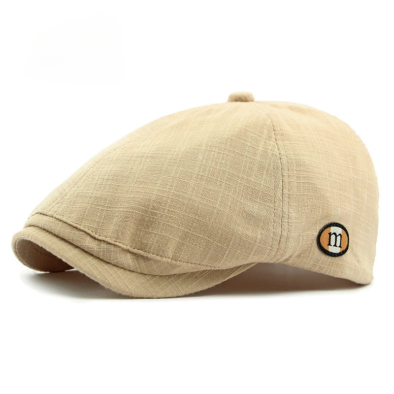 2025 New Hats for Men and Women Wearing British Retro Beret Hat Fashion Casual Berets Caps for Women Solid Color Adjustable Cap