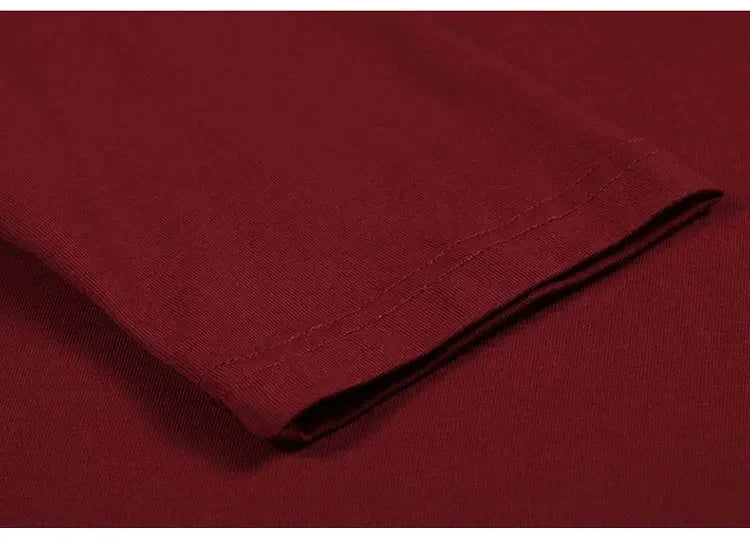 Men's T-Shirts Long Sleeve V Neck T Shirt 2025 MRMT Men Polyester T-Shirt Solid Color Slim Tight Man T Shirt For Male