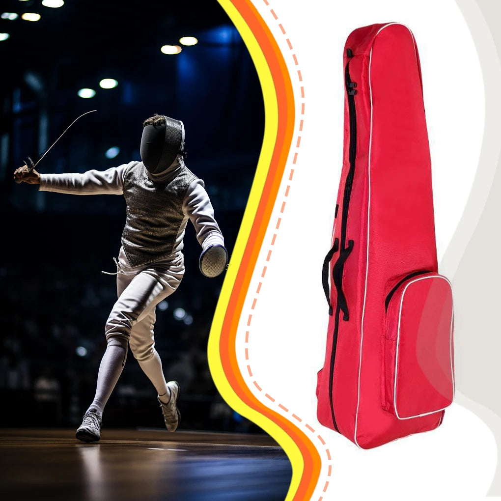 Shoulder Style Sword Bag For Sports Training Fencing Equipment Bag Compartment Storage Bag Adjustable Straps Handbag Backpack