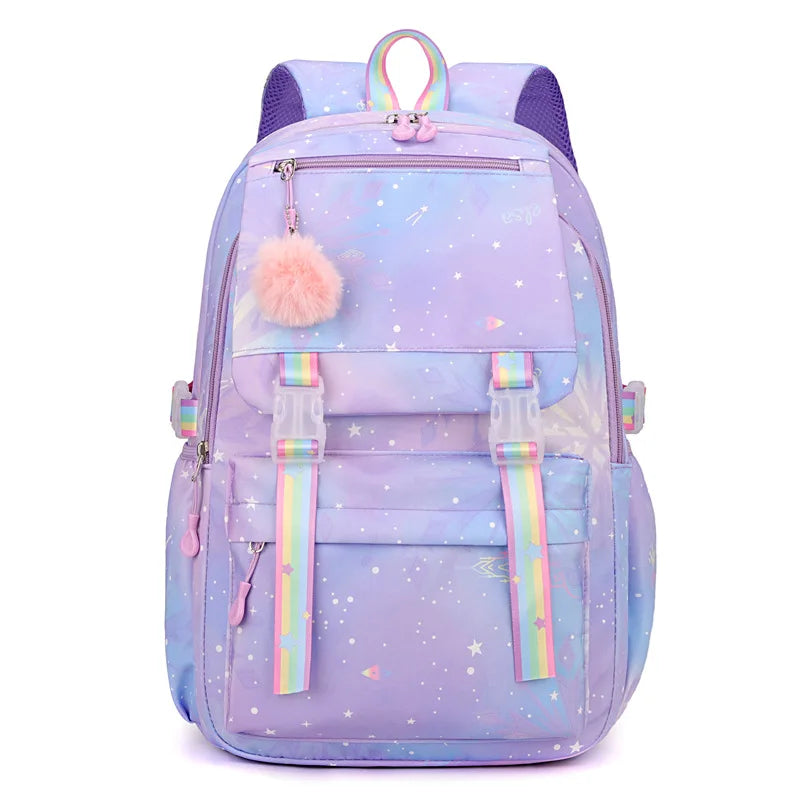 Backpack 2025 Cute Pink Backpacks for Girl Boy Fashion Casual Students Schoolbag Custom printed patterns are available.