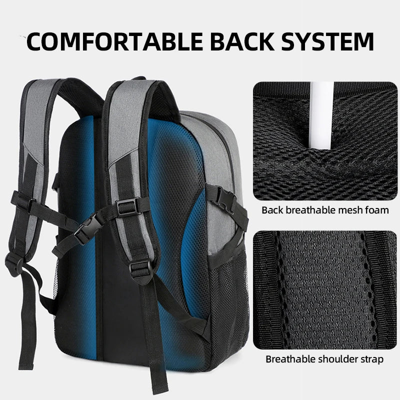 Travel Backpack Sport Basketball Soccer Football Commuting Hiking Trekking Bag Shoes Pocket Outdoor Short Trip College Schoolbag