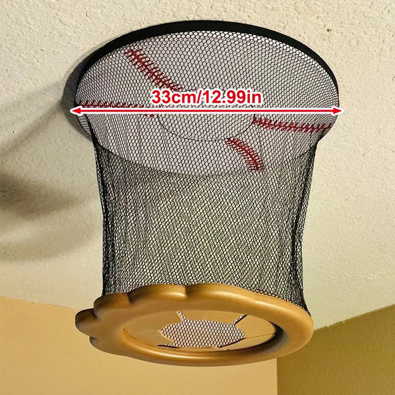 Ceiling Baseball Toy Training Equipment Mini Overhead Sports Goal Portable Indoor Mini Baseball Hoops Game Toys For Kids Adults