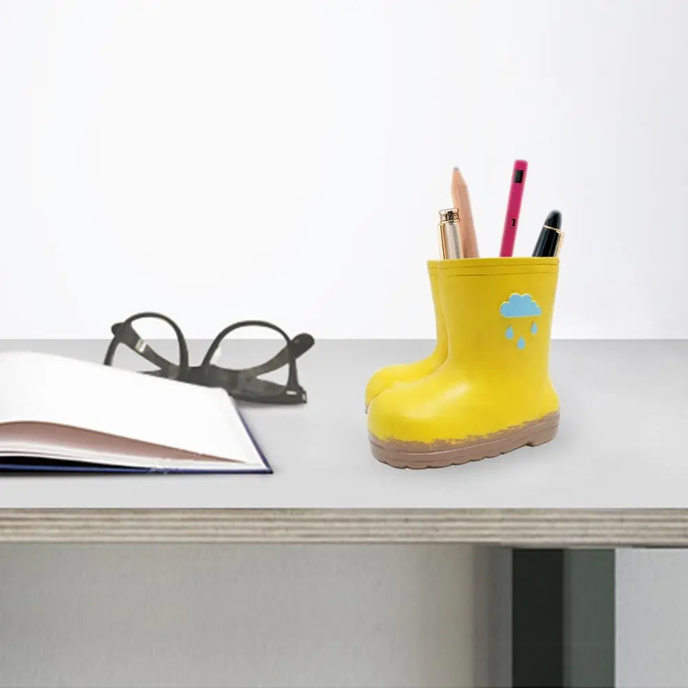 Garden Decoration Resin Rain Boot Planter Funny Decorative Flower Pot Crafts Pen Holder Balcony