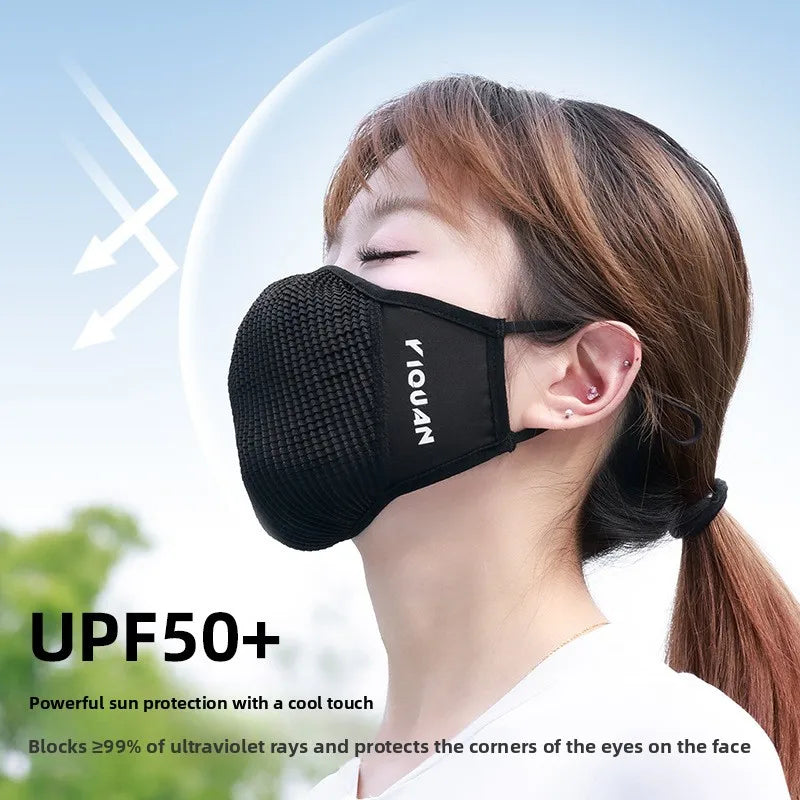 Cycling Mask, Windproof, Dustproof, Breathable, Sunscreen, UV Protection Mask, Outdoor Sports Running Equipment