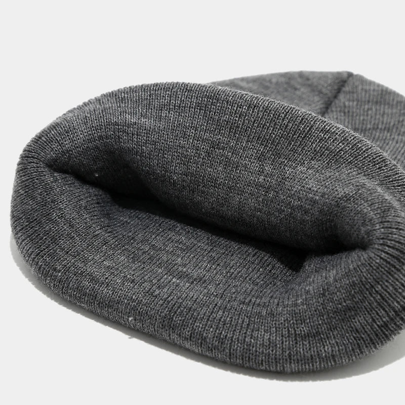 Casual Beanies for Men Women Fashion Embroidered Street Knitted Hat Winter Keep Warm Skullies Hats Bonnet