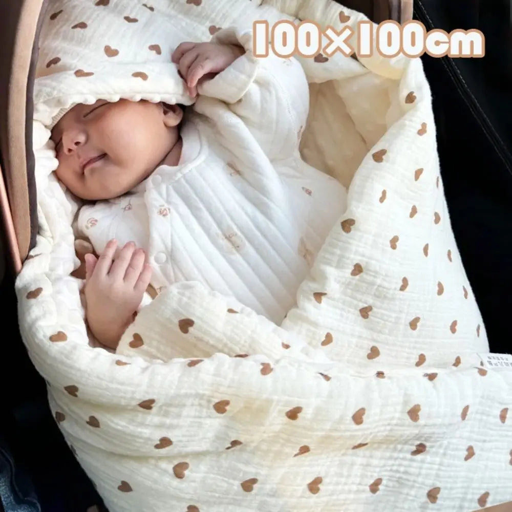 Bedding Textiles Cotton Baby Blanket Soft Breathable Cover Blanket for Infant Skin-friendly Thickened Nap Sleeping Rug Sofa