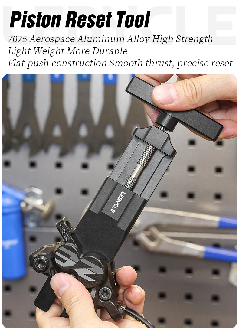LEBYCLE Piston Reset Tool Bicycle Caliper Piston Press Tool For 2 Piston 4 Piston SHIMANO/SRAM Brake Caliper Bike Piston Tool