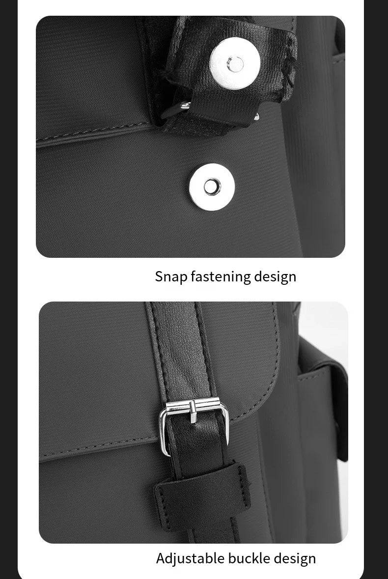 New Fashionable Backpack, Trendy Simple Casual Bag, Solid Color Business Travel Bag, Large Capacity Laptop Bag, Unisex Student School Bag, Multi-Functional Storage Bag