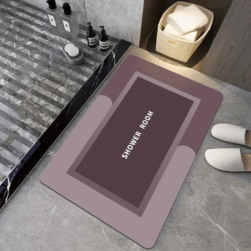 Bathroom Rug, Non - slip Entrance Doormat, Instant Drying Mat, Super Absorbent, Nappa Skin Floor Mat, Toilet Carpet, Home Decor