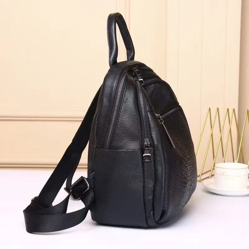 Fashionable, simple, classic women's backpack versatile, daily simple temperament, travel, commuting, leisure, school handbag