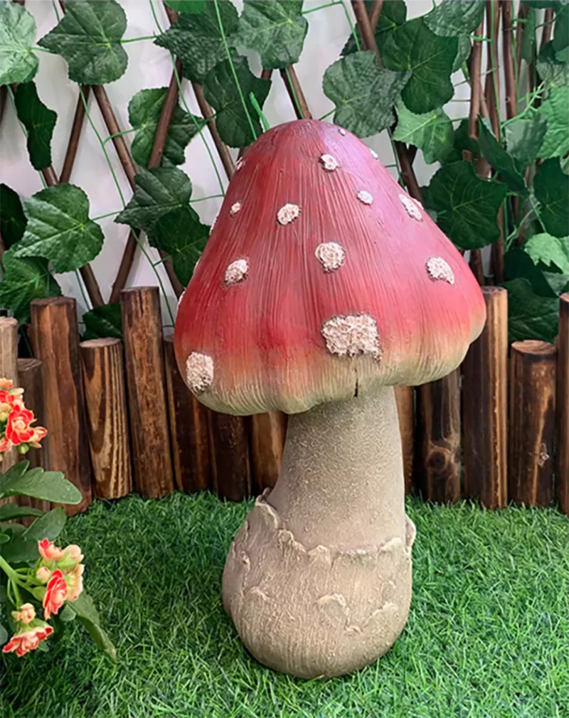 Garden Creative Simulation Mushroom Resin Decoration Items Outdoor Courtyard Lawn Accessories Kindergarten Landscape Ornaments