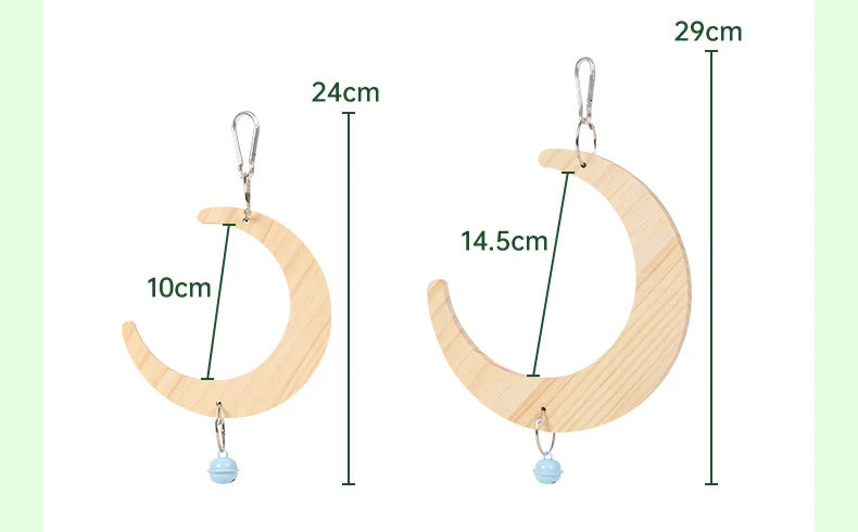 Bird Wooden Mirror Interactive Play Toy With Perch For Small Parrot Budgies Parakeet Cockatiel Conure Lovebird Cage Accessories