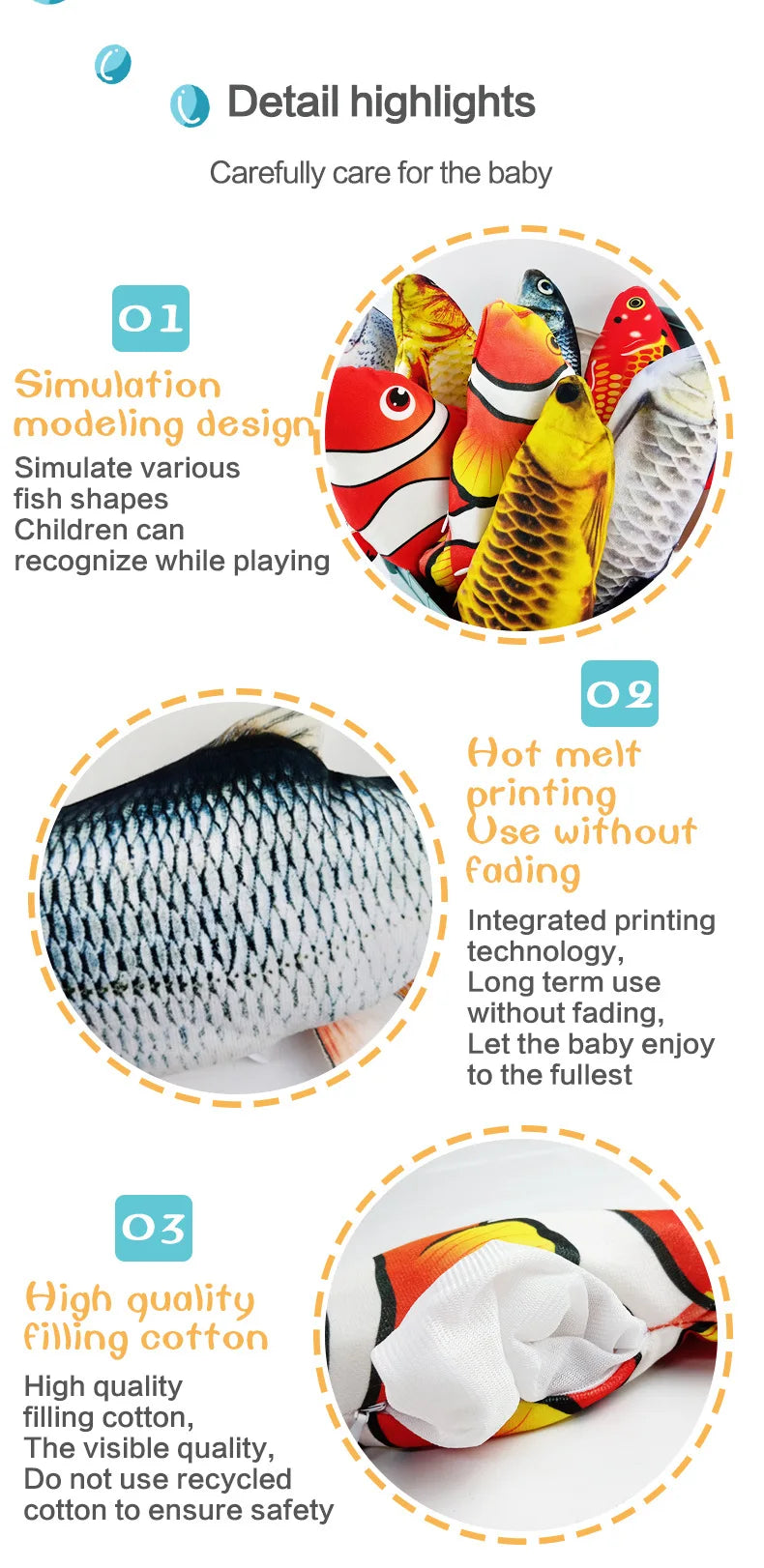Cat Toy Electric Flopping Fish USB Rechargeable Interactive Jumping Simulation Fish Funny Pet Toy for Cats Kitten Chew Play