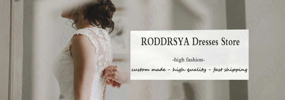 RODDRSYA Boho Wedding Dresses For Women Sexy V-Neck Sleeveless Bridal Gowns Elegant Romantic Lace Backless Vestido Novia Civil