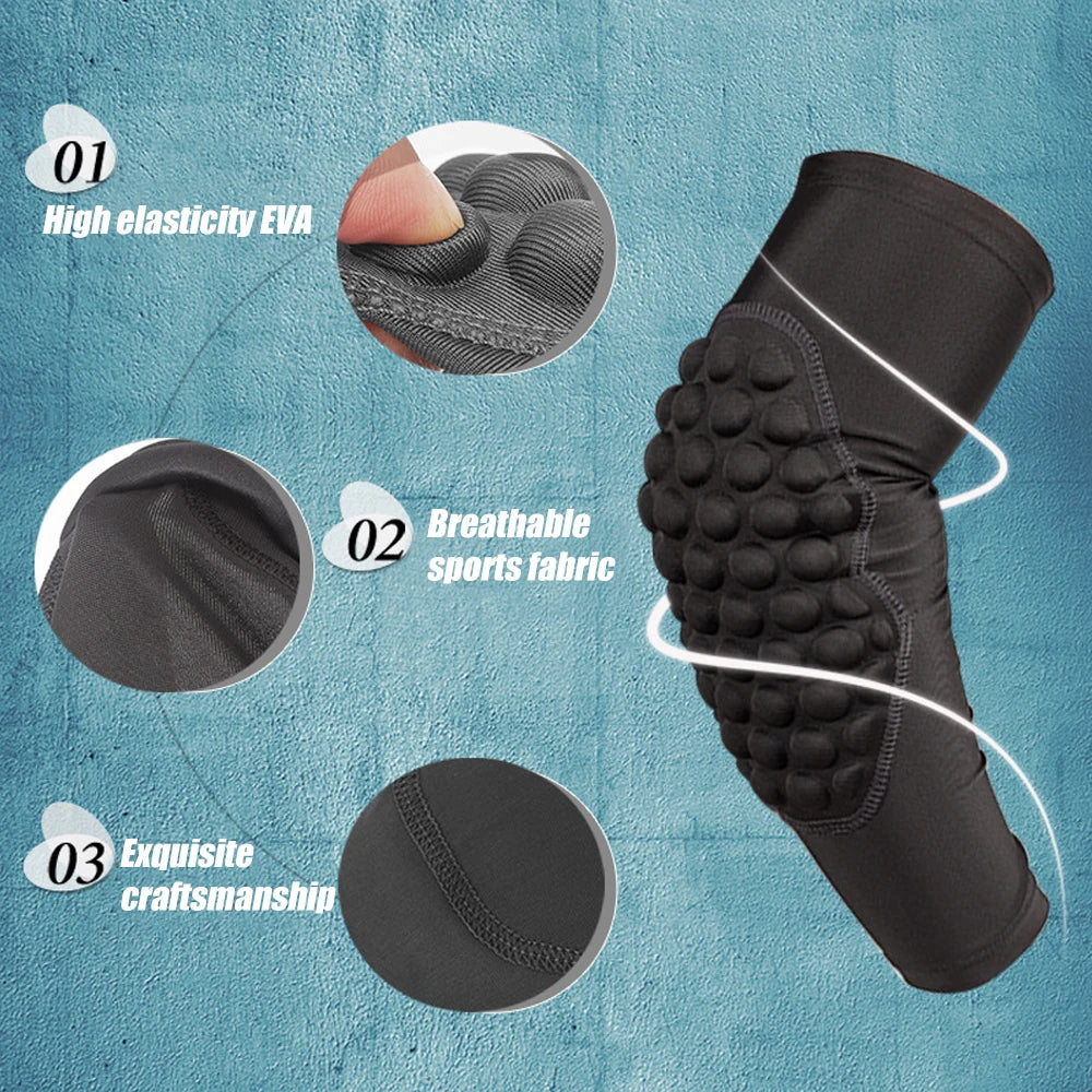 Sports Children Elbow Support - Compression Arm Protective Elbow Guards for Football Basketball Baseball Bowling Tennis Hockey