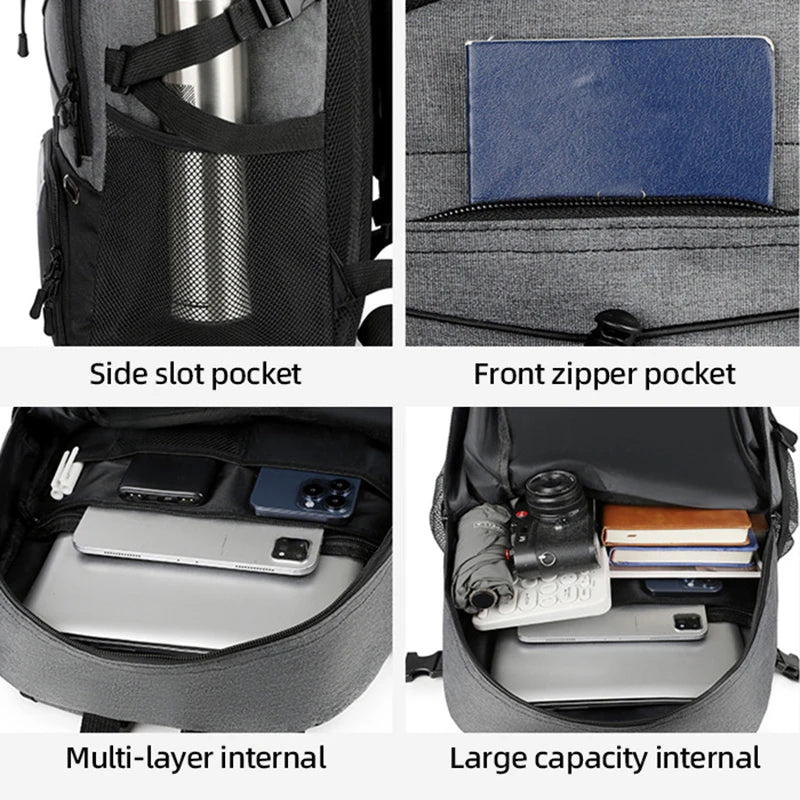 Travel Backpack Sport Basketball Soccer Football Commuting Hiking Trekking Bag Shoes Pocket Outdoor Short Trip College Schoolbag
