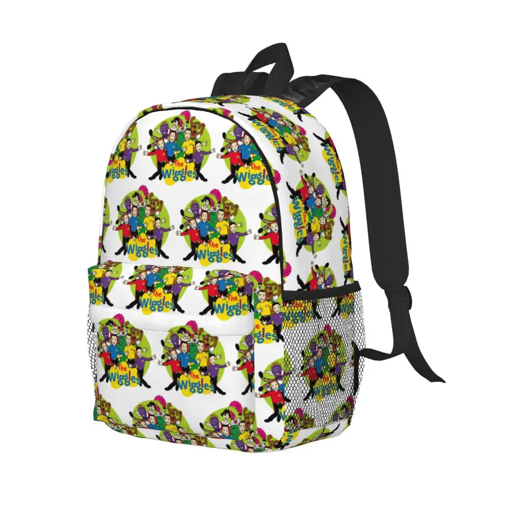 The Wiggles Tv Show Music Band Backpack Student Boys Girls BookBag Children School Bag Computer Shoulder Bags for Men Women