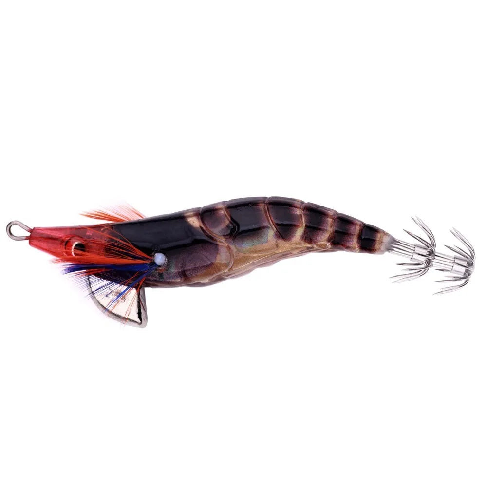 10cm 12g Fishing Lure 2.5# hook Artificial Noctilucent Squid Cuttlefish Jigs Noctilucent Wood Artificial Squid Hook Jigs