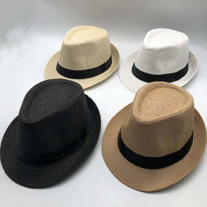 Handmade Havana Vintage Hat Classic Panama Caps Unisex Sun Hats Beach Leisure Sun Hat Holiday UV Proof Modern American Olive cap