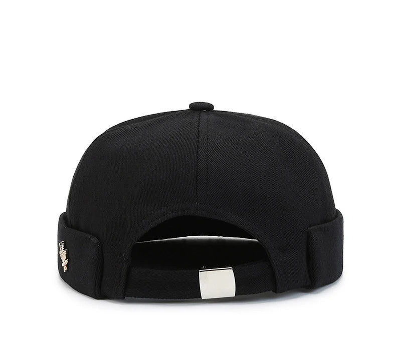 Beanie Melon Skin Hat Men's Leaf Soft Top Hat Women's Street Black Landlord Hat Tide Four Seasons Fashion And Versatile Hat