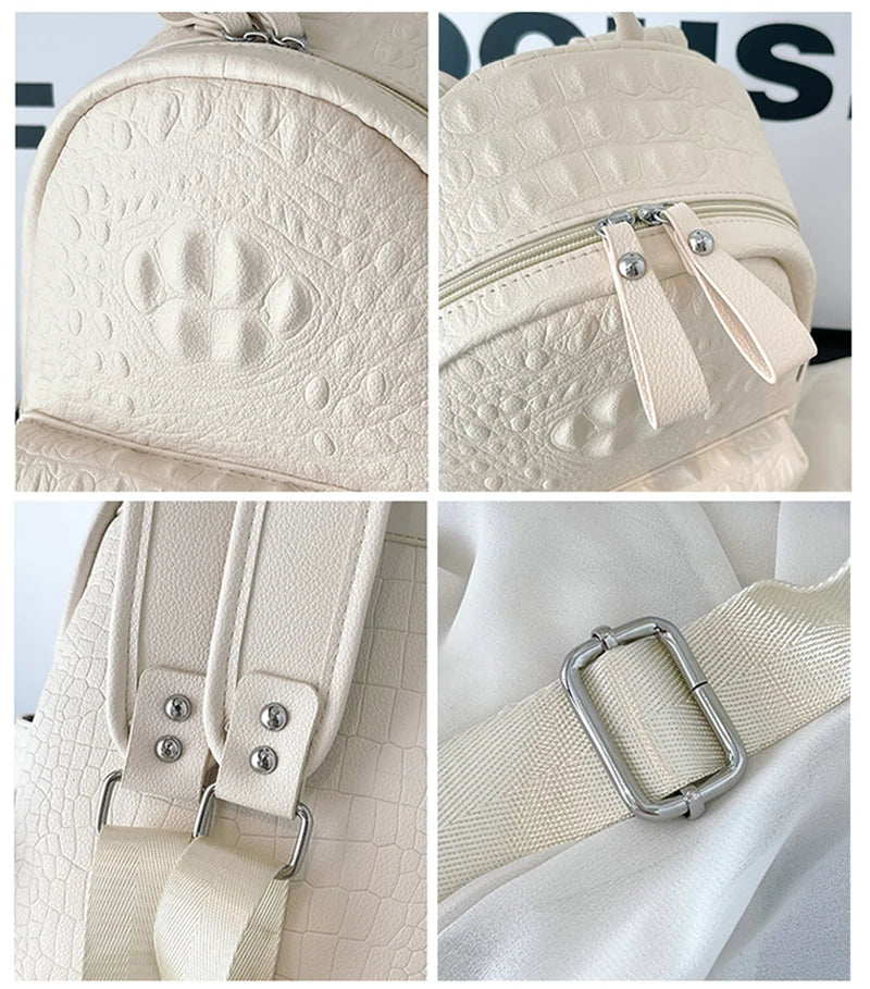 Women's Backpack Ladies Big Bagpack for Teenager Girl PU Leather Large Capacity Shoulder Bags for Women 2024 Mochilas Feminina
