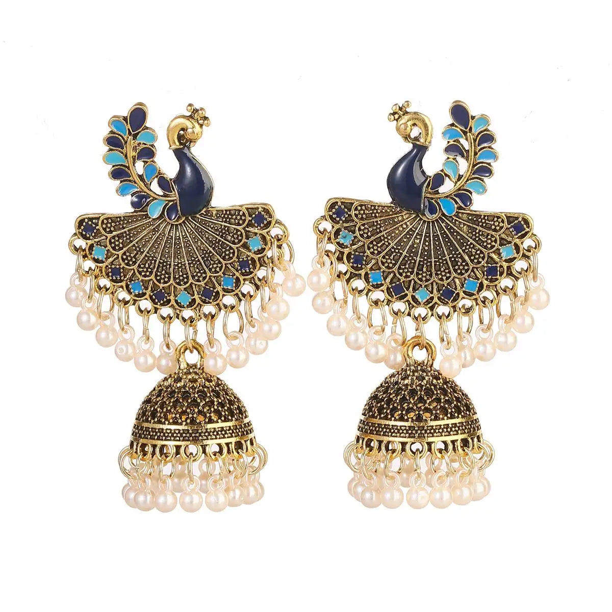 1Pair Earrings For Women Accessories Bells Indian Jewelry Ear Rings For Girls Fashion Vintage Earring Dangling Gift Kolczyki